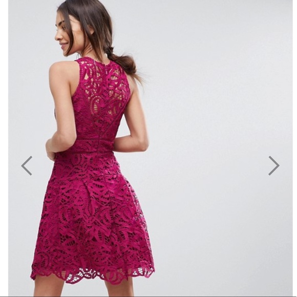 NWT ADELYN RAE Dylan Lace Fit and Flare Dress - Picture 4 of 7